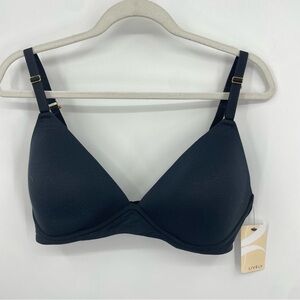 Lively The All-Day Plunge No-Wire Bra, 42579 38D jet black